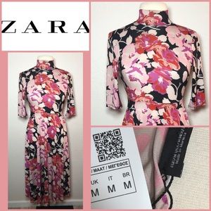 Zara vintage inspired midi dress